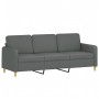 Juego de sofás con cojines 2 piezas tela gris oscuro de , Sofás - Ref: Foro24-3202135, Precio: 537,28 €, Descuento: %
