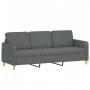 Sofa set with cushions 2 pieces dark gray fabric by , Sofas - Ref: Foro24-3202135, Price: 509,41 €, Discount: %