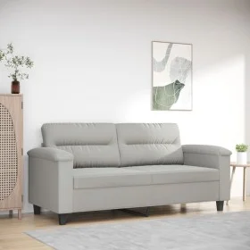 Sofá de 2 plazas de tela de microfibra gris claro 140 cm de , Sofás - Ref: Foro24-359562, Precio: 200,82 €, Descuento: %