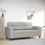 Sofá de 2 plazas de tela de microfibra gris claro 140 cm de , Sofás - Ref: Foro24-359562, Precio: 200,82 €, Descuento: %
