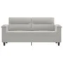 Sofá de 2 plazas de tela de microfibra gris claro 140 cm de , Sofás - Ref: Foro24-359562, Precio: 200,82 €, Descuento: %