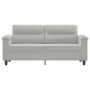 Sofá de 2 plazas de tela de microfibra gris claro 140 cm de , Sofás - Ref: Foro24-359562, Precio: 256,57 €, Descuento: %