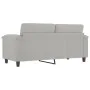 Sofá de 2 plazas de tela de microfibra gris claro 140 cm de , Sofás - Ref: Foro24-359562, Precio: 200,82 €, Descuento: %