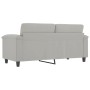 Sofá de 2 plazas de tela de microfibra gris claro 140 cm de , Sofás - Ref: Foro24-359562, Precio: 256,57 €, Descuento: %