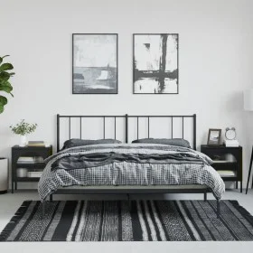 Mesitas de noche 2 unidades vidrio y acero negro 50x35x60 cm de , Mesitas de noche - Ref: Foro24-3211825, Precio: 195,27 €, D...