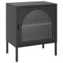 Mesitas de noche 2 unidades vidrio y acero negro 50x35x60 cm de , Mesitas de noche - Ref: Foro24-3211825, Precio: 198,29 €, D...