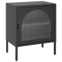 Mesitas de noche 2 unidades vidrio y acero negro 50x35x60 cm de , Mesitas de noche - Ref: Foro24-3211825, Precio: 195,27 €, D...