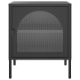 Mesitas de noche 2 unidades vidrio y acero negro 50x35x60 cm de , Mesitas de noche - Ref: Foro24-3211825, Precio: 198,29 €, D...