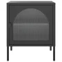 Mesitas de noche 2 unidades vidrio y acero negro 50x35x60 cm de , Mesitas de noche - Ref: Foro24-3211825, Precio: 195,27 €, D...