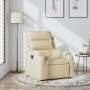 Sillón reclinable de tela crema de , Sillones - Ref: Foro24-373471, Precio: 248,29 €, Descuento: %