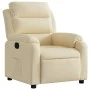 Sillón reclinable de tela crema de , Sillones - Ref: Foro24-373471, Precio: 244,50 €, Descuento: %