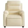 Sillón reclinable de tela crema de , Sillones - Ref: Foro24-373471, Precio: 244,50 €, Descuento: %