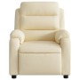 Sillón reclinable de tela crema de , Sillones - Ref: Foro24-373471, Precio: 248,29 €, Descuento: %