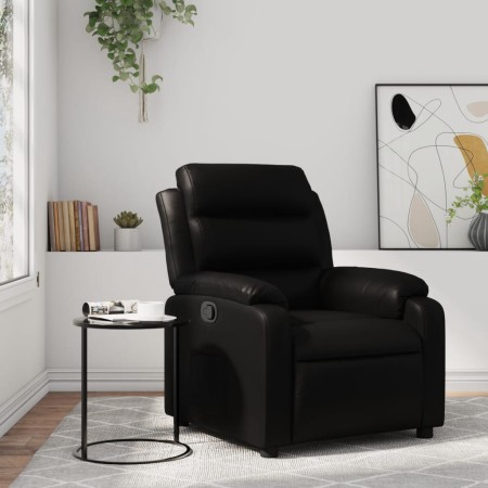 Sillón reclinable de cuero sintético negro de , Sillones - Ref: Foro24-373486, Precio: 224,85 €, Descuento: %