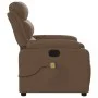 Sillón reclinable con masaje de tela marrón de , Sillones - Ref: Foro24-373478, Precio: 264,40 €, Descuento: %