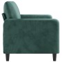 Sofá de 2 plazas de terciopelo verde oscuro 140 cm de , Sofás - Ref: Foro24-359444, Precio: 228,12 €, Descuento: %
