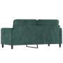 Sofá de 2 plazas de terciopelo verde oscuro 140 cm de , Sofás - Ref: Foro24-359444, Precio: 228,12 €, Descuento: %