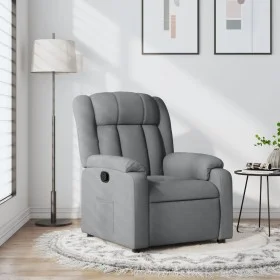 Sillón reclinable de tela gris claro de , Sillones - Ref: Foro24-373574, Precio: 234,44 €, Descuento: %