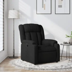 Sillón reclinable de tela negro de , Sillones - Ref: Foro24-373576, Precio: 200,01 €, Descuento: %