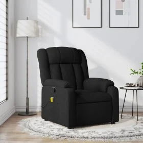 Sillón reclinable de masaje de tela negro de , Sillones - Ref: Foro24-373588, Precio: 218,94 €, Descuento: %