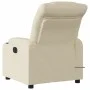 Sillón de masaje reclinable de tela crema de , Sillones - Ref: Foro24-374164, Precio: 270,51 €, Descuento: %