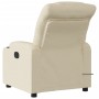 Sillón de masaje reclinable de tela crema de , Sillones - Ref: Foro24-374164, Precio: 275,63 €, Descuento: %