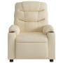 Sillón de masaje reclinable de tela crema de , Sillones - Ref: Foro24-374164, Precio: 275,63 €, Descuento: %