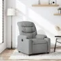 Light Gray Fabric Recliner by , Armchairs - Ref: Foro24-374147, Price: 206,04 €, Discount: %
