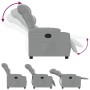 Sillón reclinable de tela gris claro de , Sillones - Ref: Foro24-374147, Precio: 208,11 €, Descuento: %
