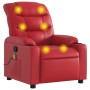 Sillón de masaje reclinable cuero sintético rojo de , Sillones - Ref: Foro24-374145, Precio: 227,54 €, Descuento: %