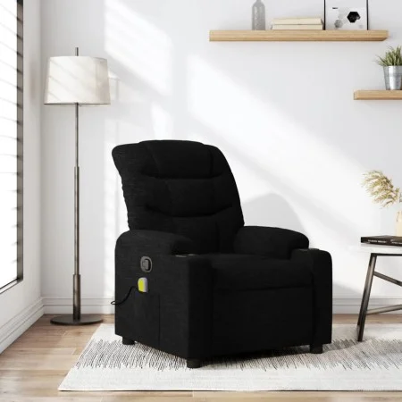 Black Fabric Massage Recliner by , Armchairs - Ref: Foro24-374158, Price: 245,55 €, Discount: %