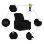 Black Fabric Massage Recliner by , Armchairs - Ref: Foro24-374158, Price: 245,55 €, Discount: %