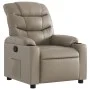 Sillón reclinable de cuero sintético color capuchino de , Sillones - Ref: Foro24-374139, Precio: 213,61 €, Descuento: %