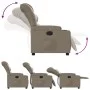 Sillón reclinable de cuero sintético color capuchino de , Sillones - Ref: Foro24-374139, Precio: 213,61 €, Descuento: %