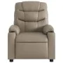 Sillón reclinable de cuero sintético color capuchino de , Sillones - Ref: Foro24-374139, Precio: 213,61 €, Descuento: %