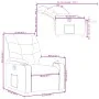 Sillón reclinable de cuero sintético color capuchino de , Sillones - Ref: Foro24-374139, Precio: 213,61 €, Descuento: %