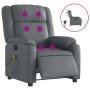 Sillón de masaje reclinable eléctrico cuero sintético gris de , Sillones - Ref: Foro24-3205146, Precio: 309,60 €, Descuento: %