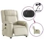 Sillón de masaje reclinable eléctrico cuero sintético crema de , Sillones - Ref: Foro24-3205144, Precio: 331,82 €, Descuento: %