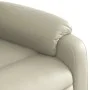 Sillón de masaje reclinable eléctrico cuero sintético crema de , Sillones - Ref: Foro24-3205144, Precio: 331,82 €, Descuento: %