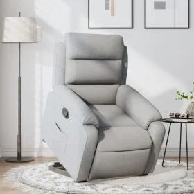 Light Gray Fabric Liftable Recliner by , Armchairs - Ref: Foro24-3204980, Price: 329,14 €, Discount: %
