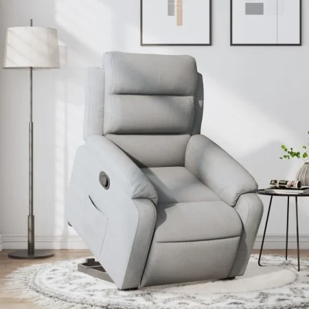 Light Gray Fabric Liftable Recliner by , Armchairs - Ref: Foro24-3204980, Price: 329,14 €, Discount: %