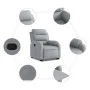 Light Gray Fabric Liftable Recliner by , Armchairs - Ref: Foro24-3204980, Price: 329,14 €, Discount: %
