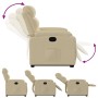 Sillón reclinable elevable de tela color crema de , Sillones - Ref: Foro24-3204989, Precio: 303,89 €, Descuento: %