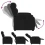 Sillón reclinable elevable tela negro de , Sillones - Ref: Foro24-3204982, Precio: 298,60 €, Descuento: %