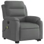 Sillón de masaje eléctrico reclinable elevable tela gris oscuro de , Sillones - Ref: Foro24-3205017, Precio: 386,67 €, Descue...