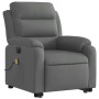 Sillón de masaje eléctrico reclinable elevable tela gris oscuro de , Sillones - Ref: Foro24-3205017, Precio: 357,88 €, Descue...