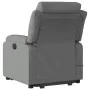 Sillón de masaje eléctrico reclinable elevable tela gris oscuro de , Sillones - Ref: Foro24-3205017, Precio: 386,67 €, Descue...