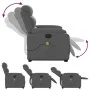 Sillón de masaje eléctrico reclinable elevable tela gris oscuro de , Sillones - Ref: Foro24-3205017, Precio: 386,67 €, Descue...