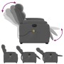 Sillón de masaje eléctrico reclinable elevable tela gris oscuro de , Sillones - Ref: Foro24-3205017, Precio: 357,88 €, Descue...