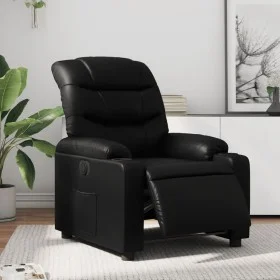 Sillón reclinable eléctrico de cuero sintético negro de , Sillones - Ref: Foro24-3206585, Precio: 289,26 €, Descuento: %